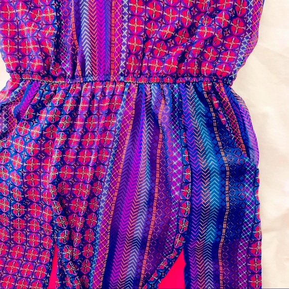 Francesca’s summer Pink Maxi Dress, V Neckline S - Picture 7 of 12